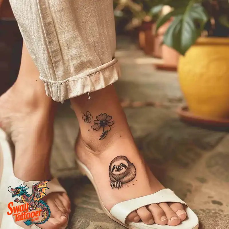 100 Best Sloth Tattoo Design Ideas: Your Adorable Ink 14 sloth tattoo