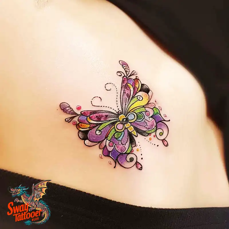 120 Small Butterfly Neck Tattoo Design Ideas: Delicate Art 84 small butterfly tattoo on neck