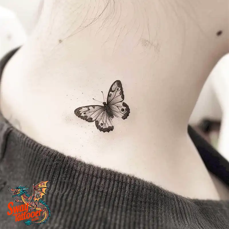 120 Small Butterfly Neck Tattoo Design Ideas: Delicate Art 75 small butterfly tattoo on neck