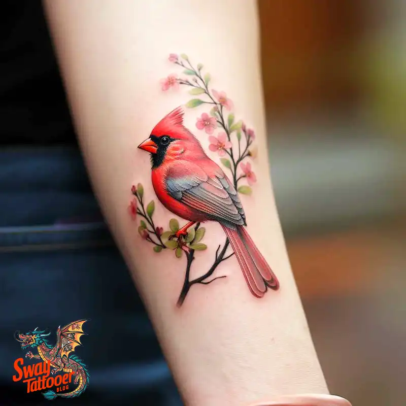 70 Small Red Cardinal Tattoo Designs: Ink Art Ideas 40 cardinal tattoo