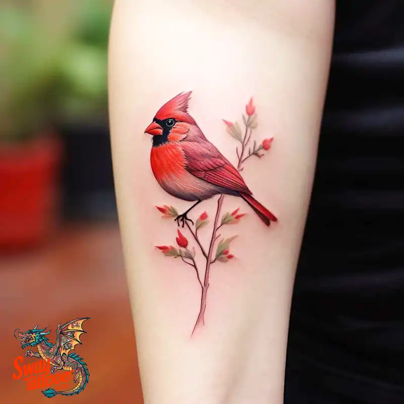 70 Small Red Cardinal Tattoo Designs: Ink Art Ideas 39 cardinal tattoo