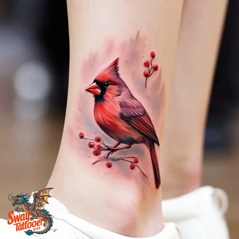 70 Small Red Cardinal Tattoo Designs: Ink Art Ideas 38 cardinal tattoo
