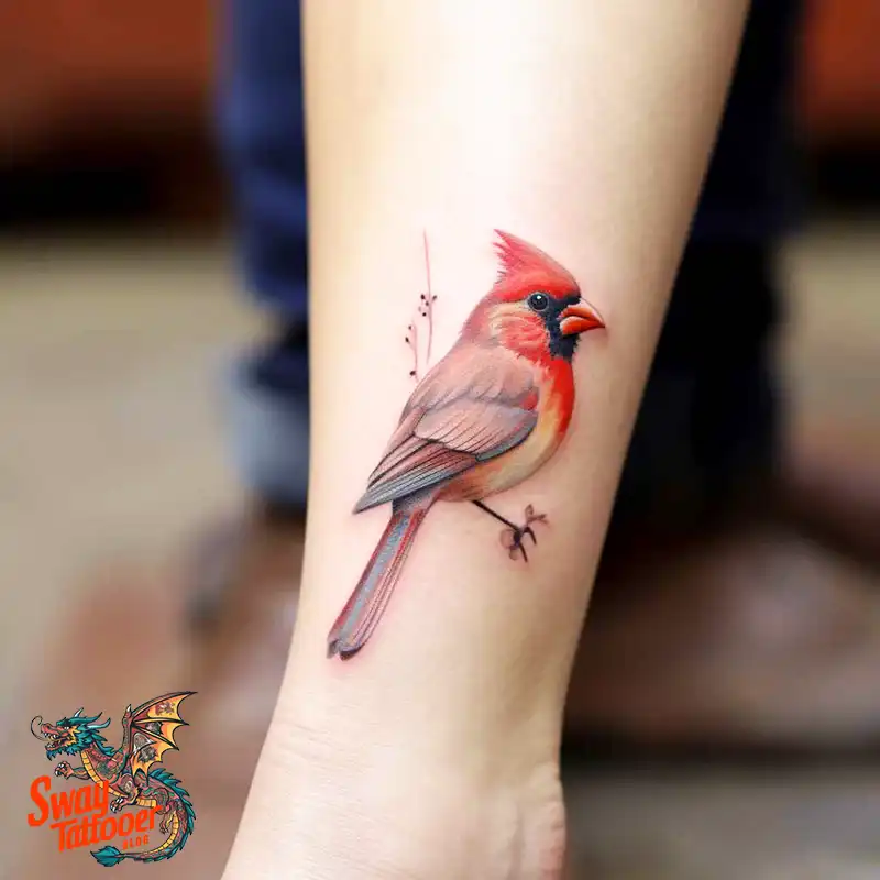70 Small Red Cardinal Tattoo Designs: Ink Art Ideas 36 cardinal tattoo