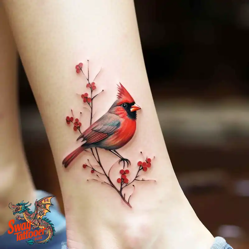 70 Small Red Cardinal Tattoo Designs: Ink Art Ideas 35 cardinal tattoo
