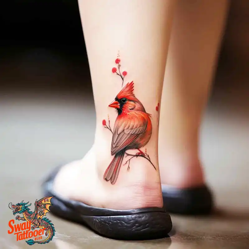 70 Small Red Cardinal Tattoo Designs: Ink Art Ideas 34 cardinal tattoo