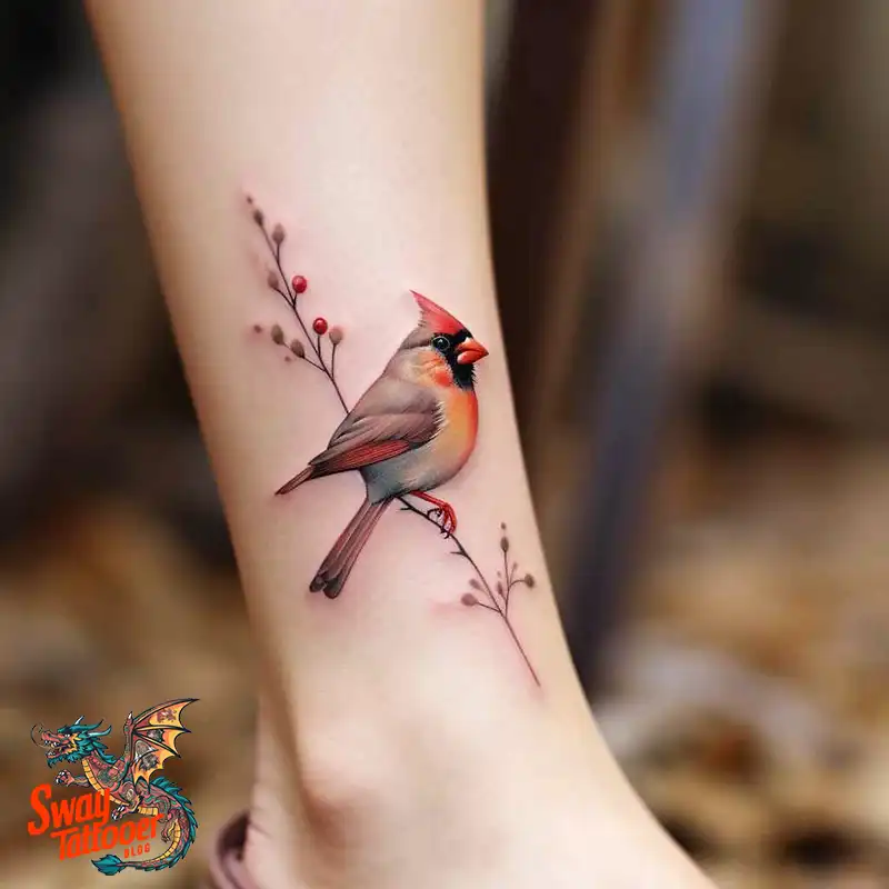 70 Small Red Cardinal Tattoo Designs: Ink Art Ideas 33 cardinal tattoo