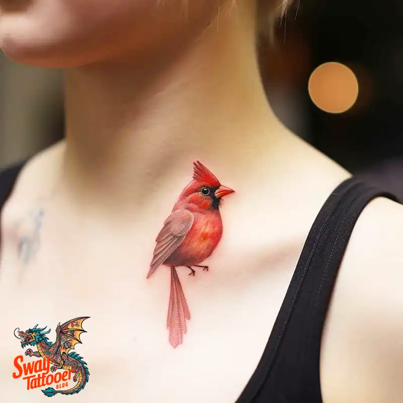 70 Small Red Cardinal Tattoo Designs: Ink Art Ideas 31 cardinal tattoo