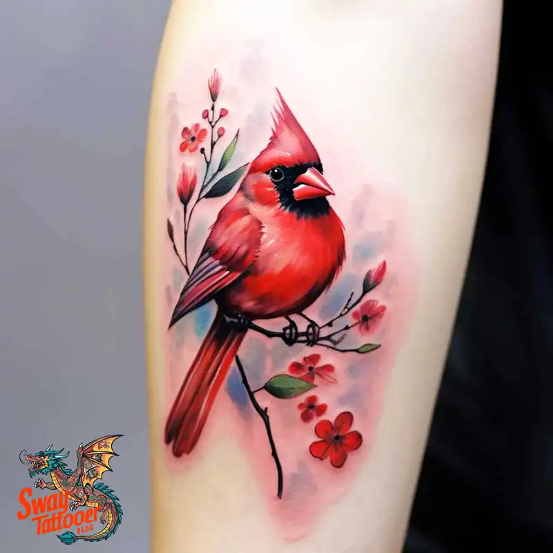 70 Small Red Cardinal Tattoo Designs: Ink Art Ideas 47 cardinal tattoo