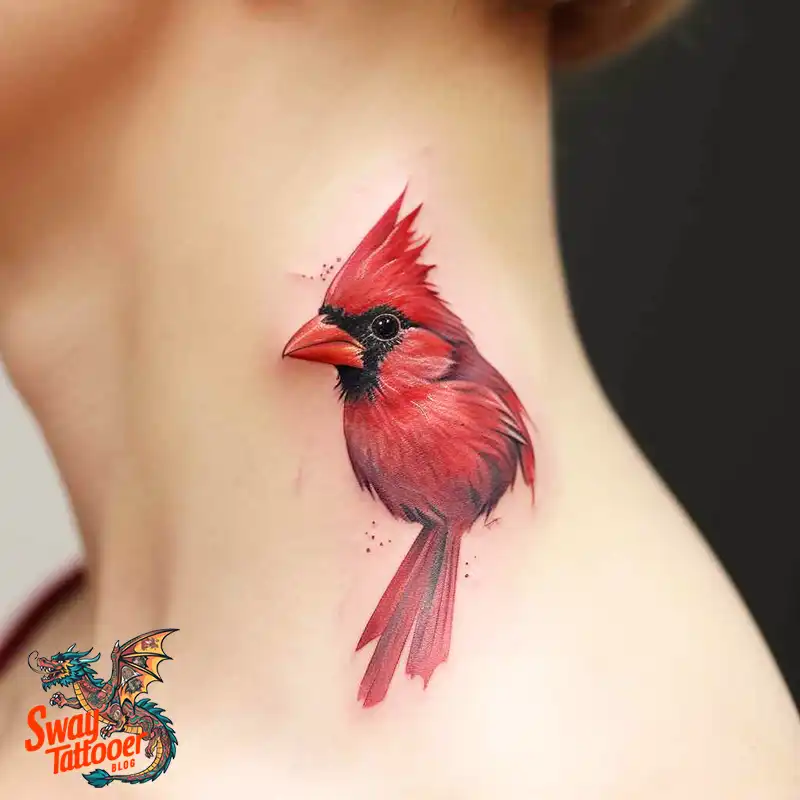 70 Small Red Cardinal Tattoo Designs: Ink Art Ideas 30 cardinal tattoo