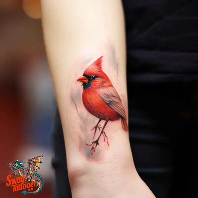 70 Small Red Cardinal Tattoo Designs: Ink Art Ideas 29 cardinal tattoo