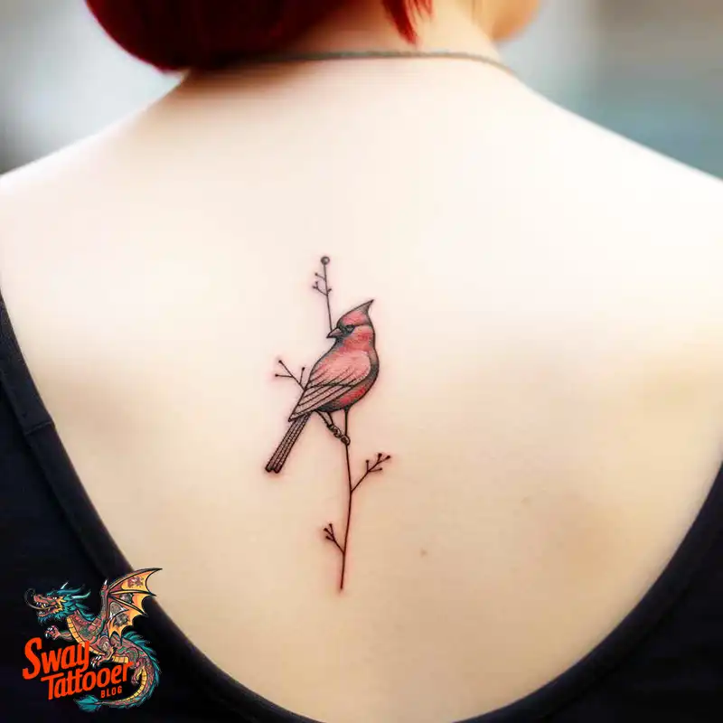 70 Small Red Cardinal Tattoo Designs: Ink Art Ideas 26 cardinal tattoo