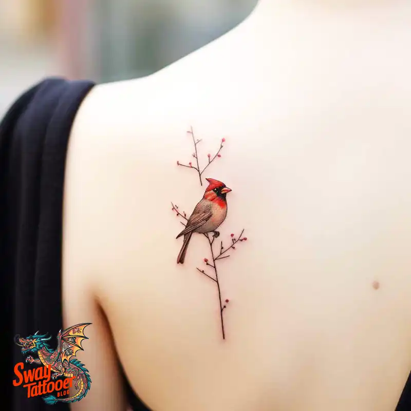 70 Small Red Cardinal Tattoo Designs: Ink Art Ideas 25 cardinal tattoo