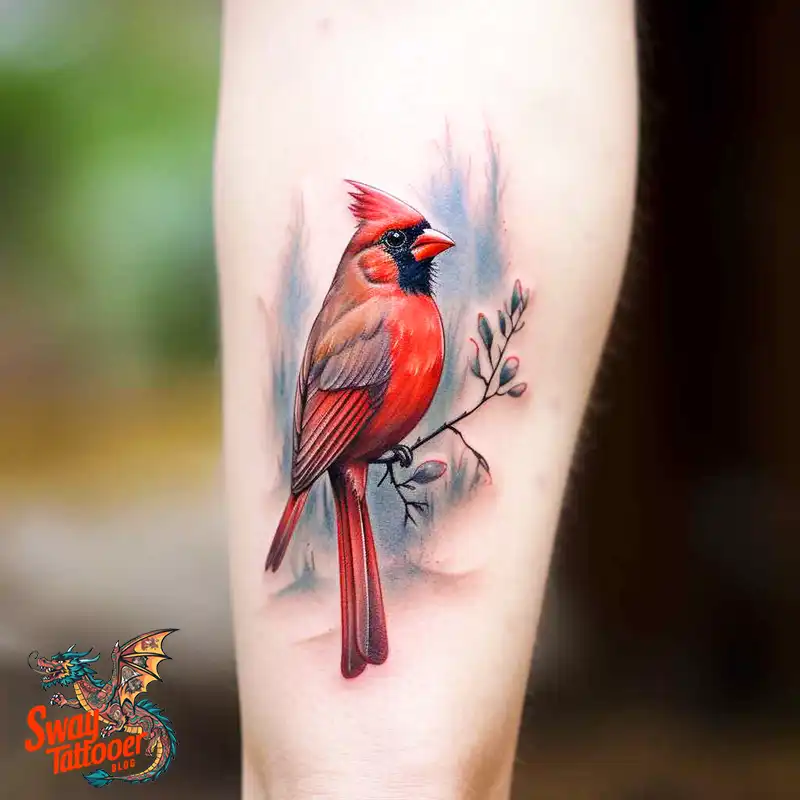 70 Small Red Cardinal Tattoo Designs: Ink Art Ideas 24 cardinal tattoo
