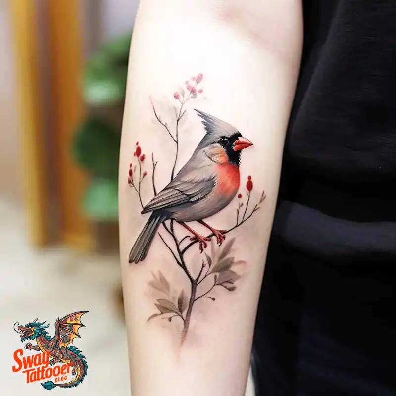 70 Small Red Cardinal Tattoo Designs: Ink Art Ideas 46 cardinal tattoo