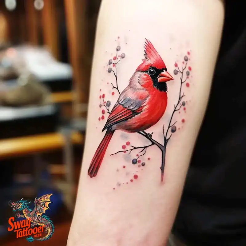 70 Small Red Cardinal Tattoo Designs: Ink Art Ideas 20 cardinal tattoo