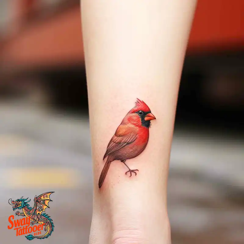 70 Small Red Cardinal Tattoo Designs: Ink Art Ideas 18 cardinal tattoo