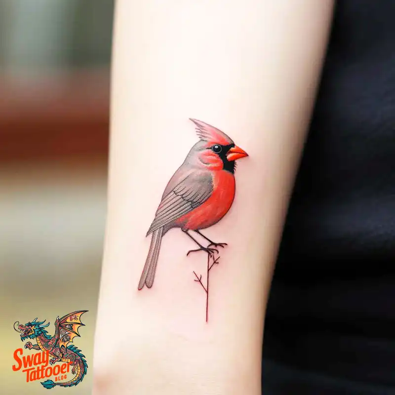 70 Small Red Cardinal Tattoo Designs: Ink Art Ideas 15 cardinal tattoo