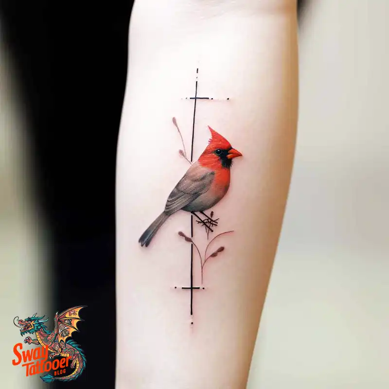 70 Small Red Cardinal Tattoo Designs: Ink Art Ideas 3 cardinal tattoo