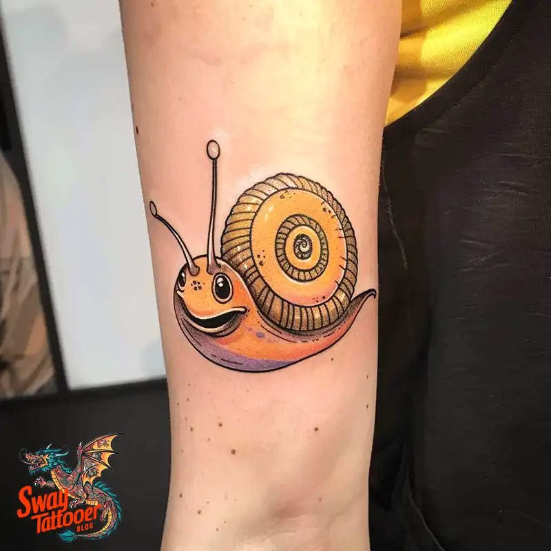 150 Snail Tattoo Design Ideas: Slow and Steady Art Trend 139 snail tattoo