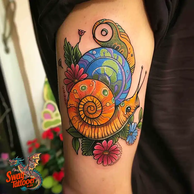 150 Snail Tattoo Design Ideas: Slow and Steady Art Trend 140 snail tattoo