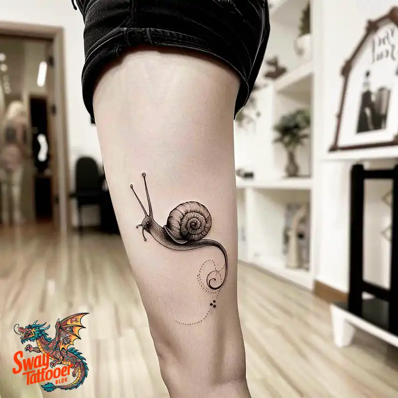 150 Snail Tattoo Design Ideas: Slow and Steady Art Trend 48 snail tattoo