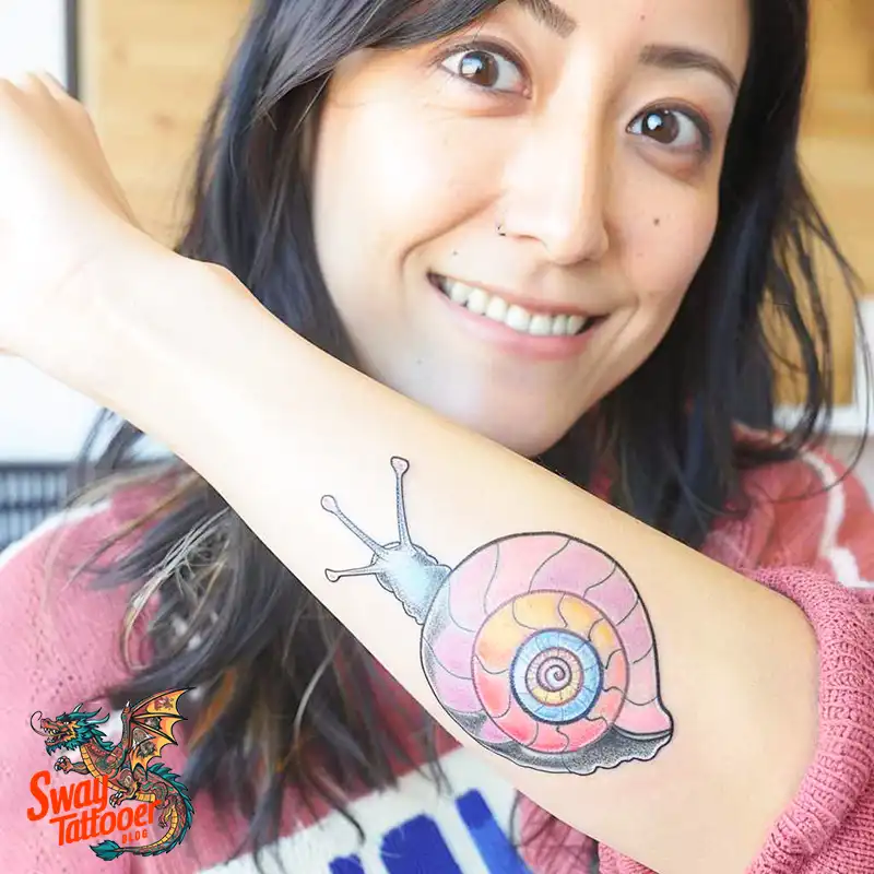 150 Snail Tattoo Design Ideas: Slow and Steady Art Trend 47 snail tattoo