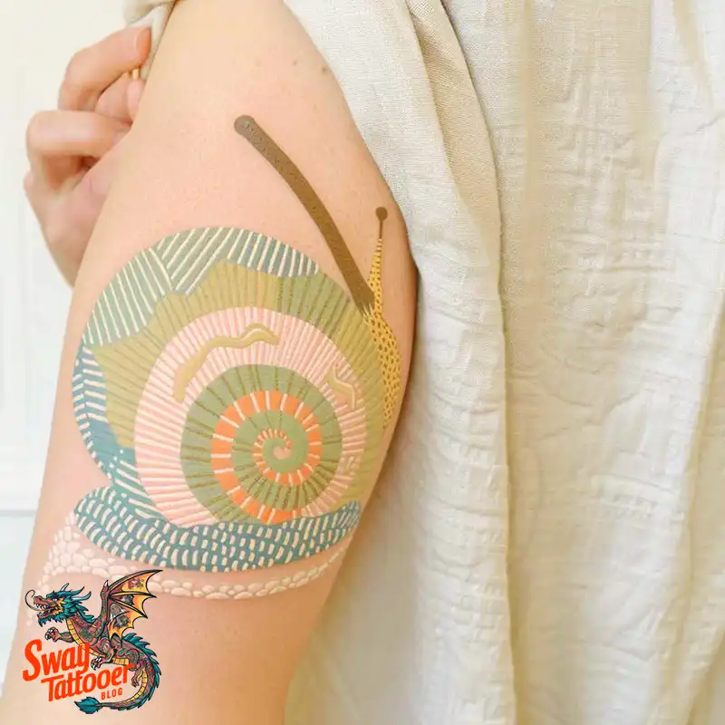 150 Snail Tattoo Design Ideas: Slow and Steady Art Trend 39 snail tattoo