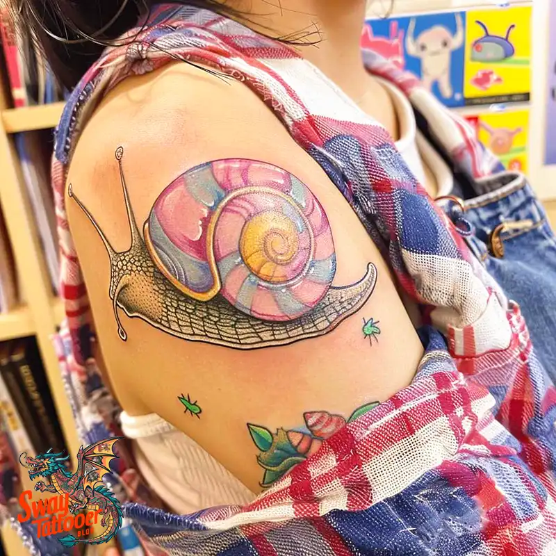 150 Snail Tattoo Design Ideas: Slow and Steady Art Trend 34 snail tattoo