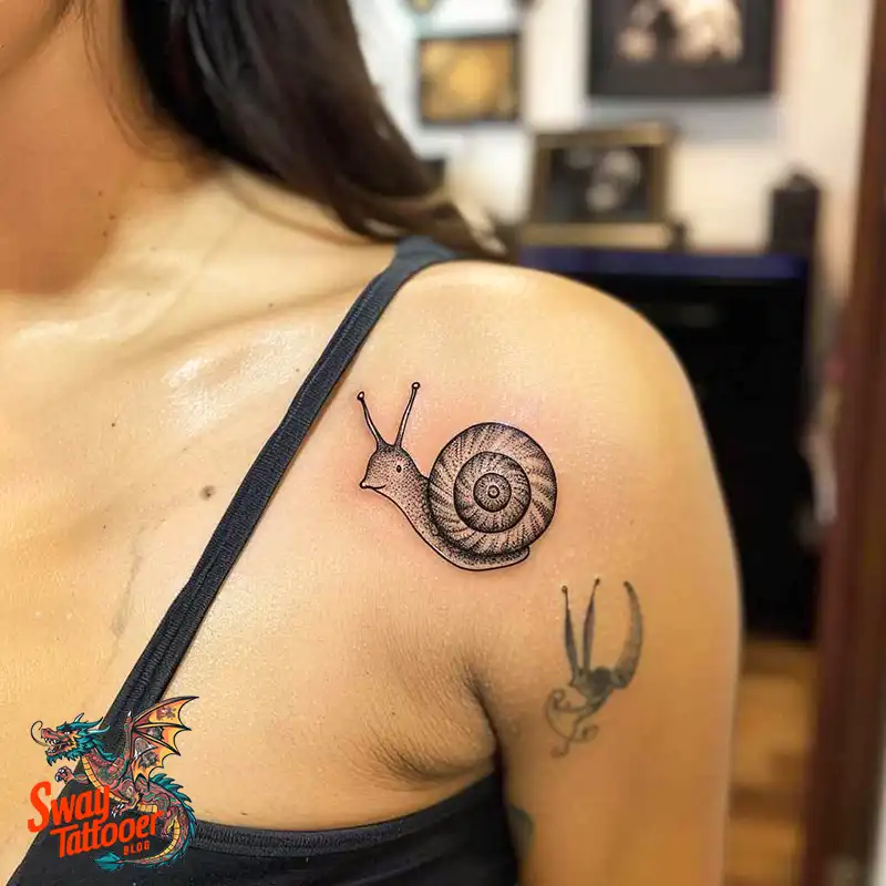 150 Snail Tattoo Design Ideas: Slow and Steady Art Trend 31 snail tattoo