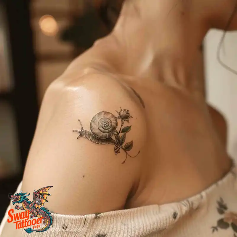 150 Snail Tattoo Design Ideas: Slow and Steady Art Trend 25 snail tattoo