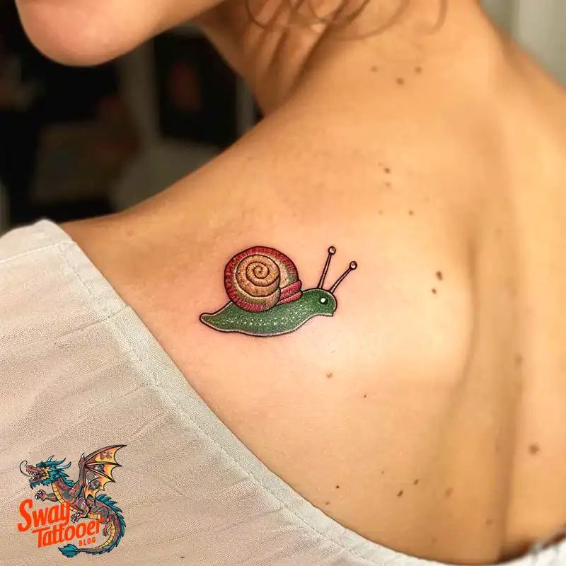 150 Snail Tattoo Design Ideas: Slow and Steady Art Trend 26 snail tattoo