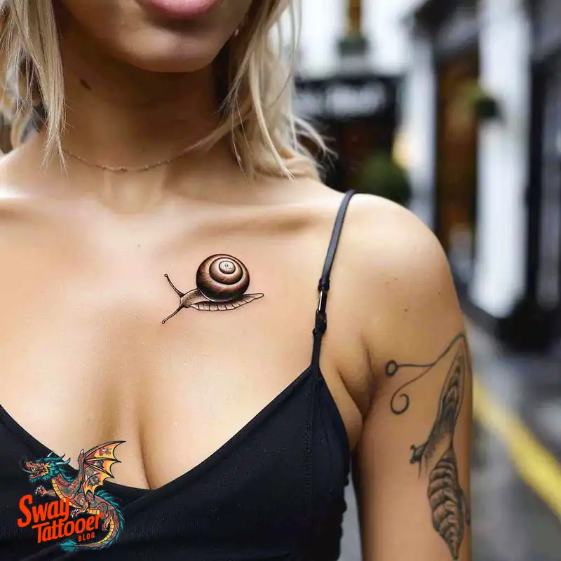 150 Snail Tattoo Design Ideas: Slow and Steady Art Trend 27 snail tattoo