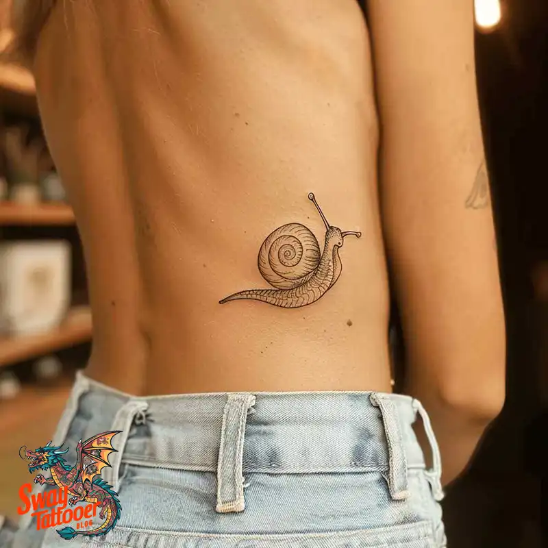 150 Snail Tattoo Design Ideas: Slow and Steady Art Trend 29 snail tattoo