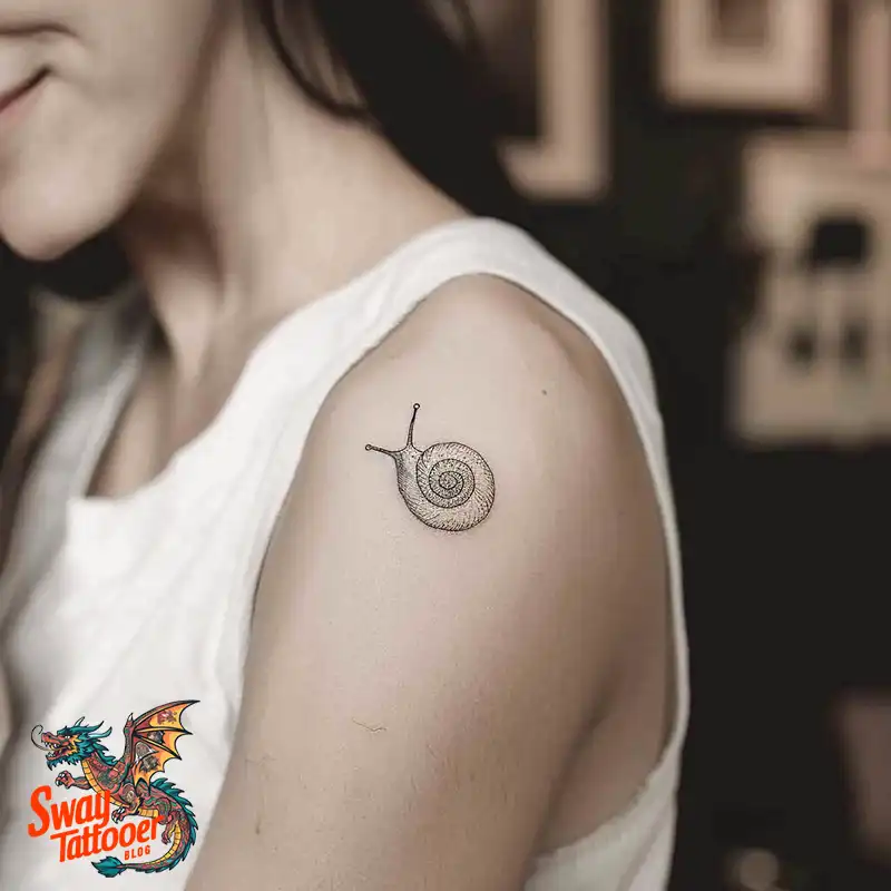 150 Snail Tattoo Design Ideas: Slow and Steady Art Trend 24 snail tattoo