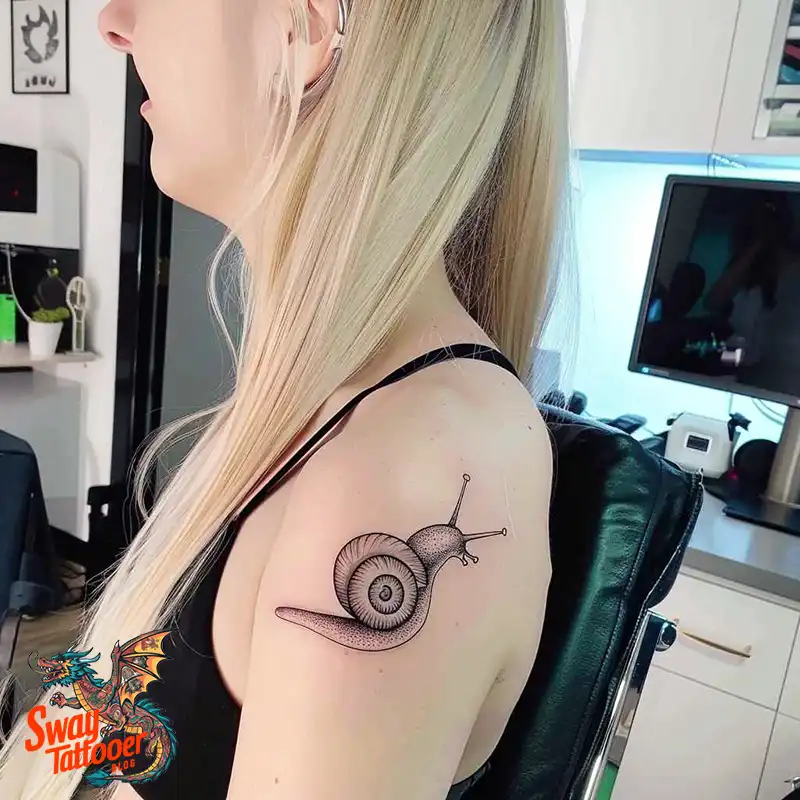 150 Snail Tattoo Design Ideas: Slow and Steady Art Trend 21 snail tattoo
