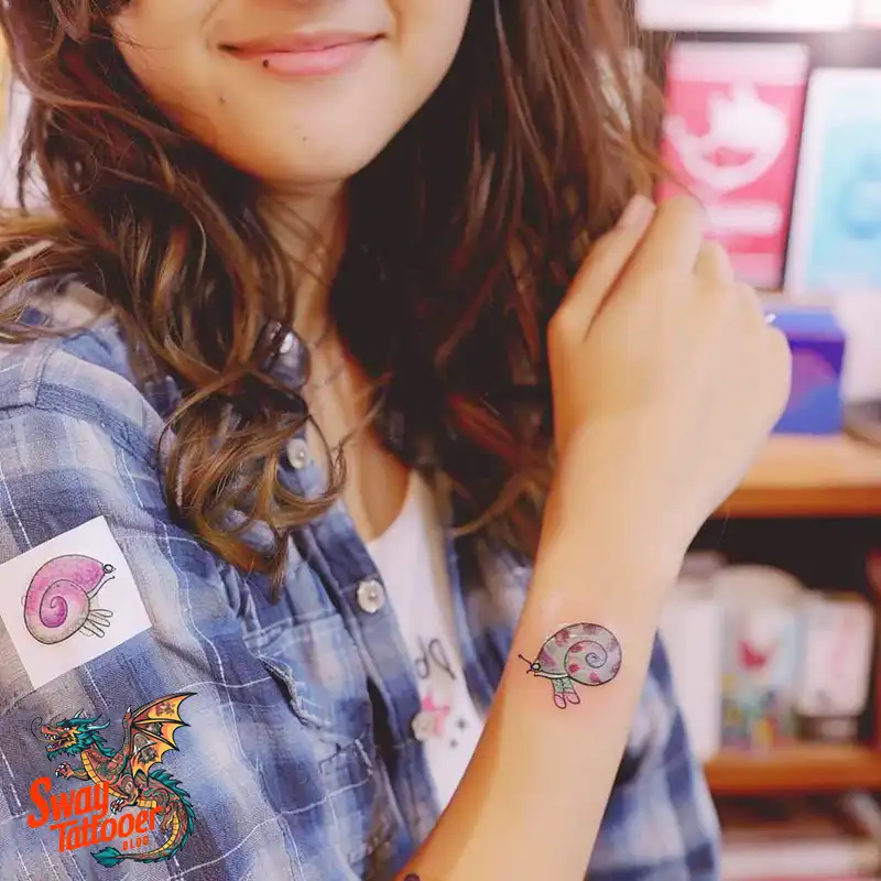 150 Snail Tattoo Design Ideas: Slow and Steady Art Trend 19 snail tattoo