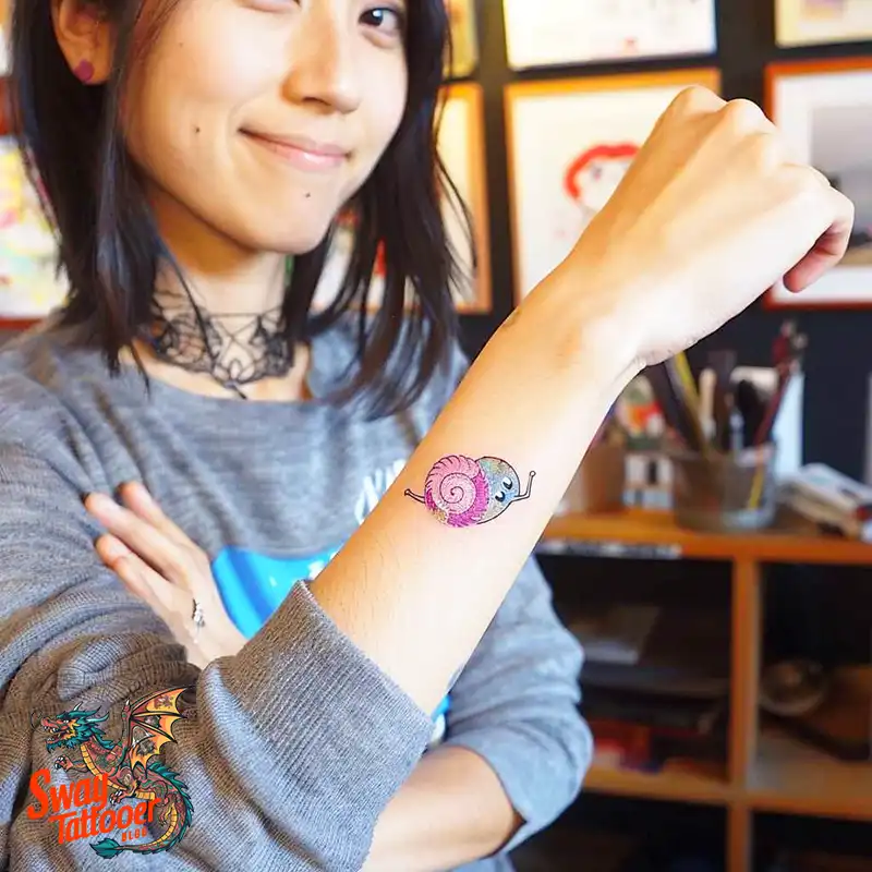 150 Snail Tattoo Design Ideas: Slow and Steady Art Trend 18 snail tattoo