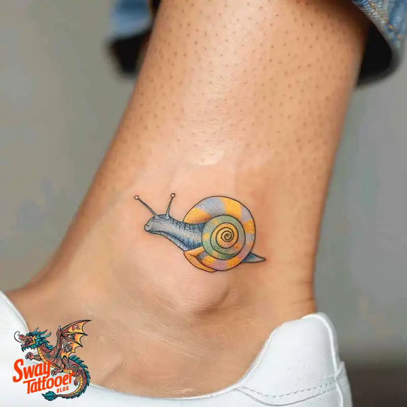 150 Snail Tattoo Design Ideas: Slow and Steady Art Trend 15 snail tattoo