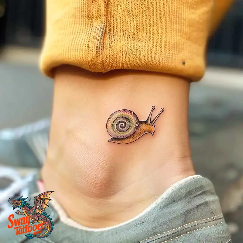 150 Snail Tattoo Design Ideas: Slow and Steady Art Trend 8 snail tattoo