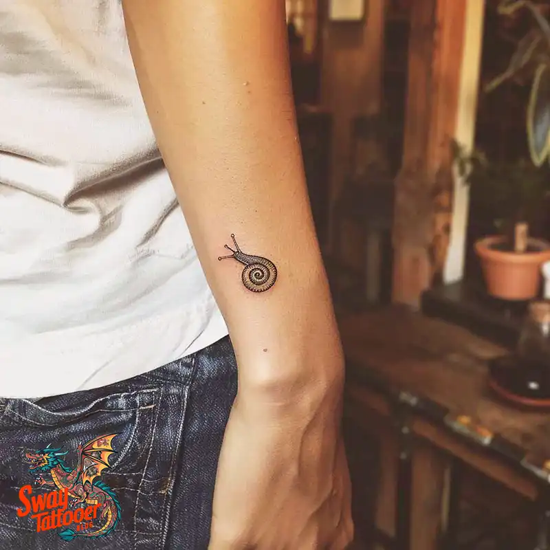 150 Snail Tattoo Design Ideas: Slow and Steady Art Trend 5 snail tattoo