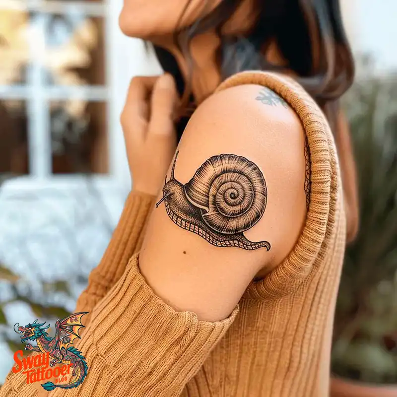 150 Snail Tattoo Design Ideas: Slow and Steady Art Trend 4 snail tattoo