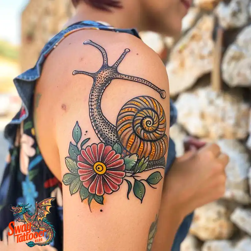 150 Snail Tattoo Design Ideas: Slow and Steady Art Trend 1 snail tattoo