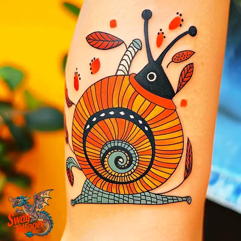 150 Snail Tattoo Design Ideas: Slow and Steady Art Trend 132 snail tattoo