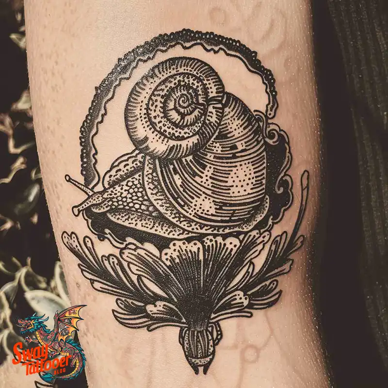 150 Snail Tattoo Design Ideas: Slow and Steady Art Trend 131 snail tattoo