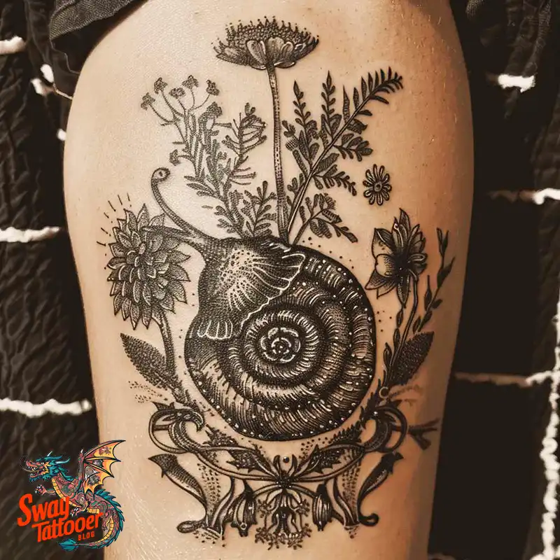 150 Snail Tattoo Design Ideas: Slow and Steady Art Trend 130 snail tattoo
