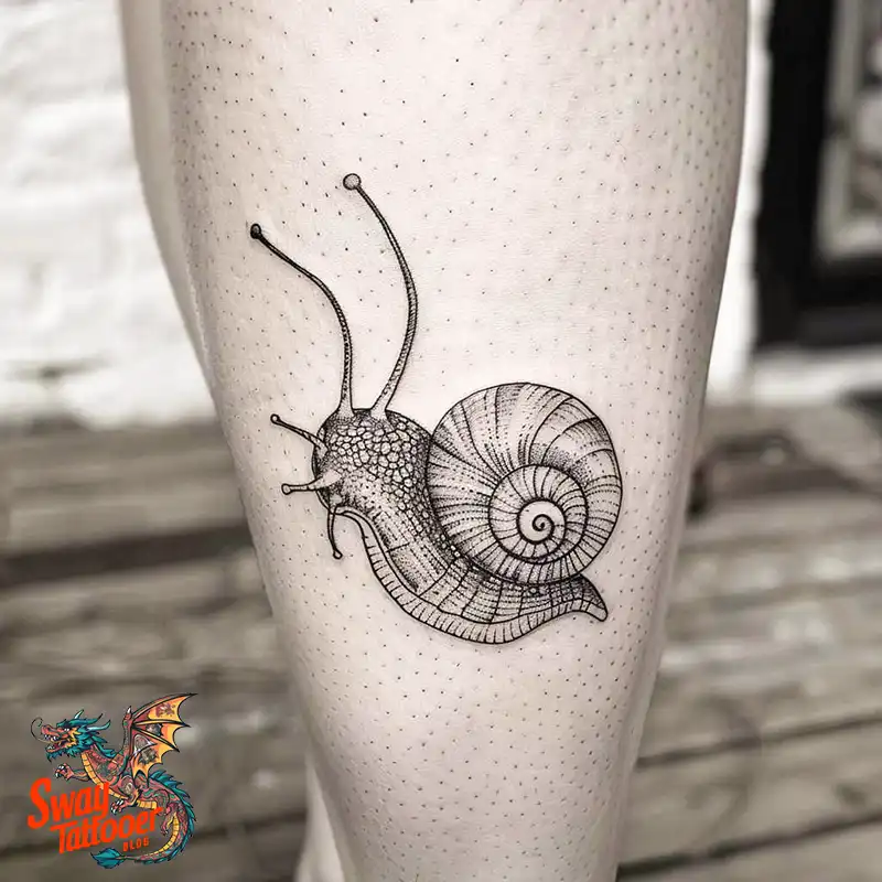 150 Snail Tattoo Design Ideas: Slow and Steady Art Trend 128 snail tattoo