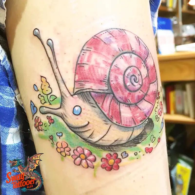 150 Snail Tattoo Design Ideas: Slow and Steady Art Trend 126 snail tattoo