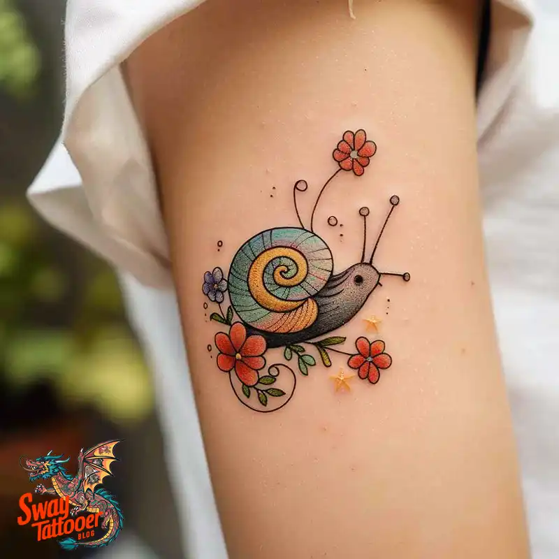 150 Snail Tattoo Design Ideas: Slow and Steady Art Trend 142 snail tattoo