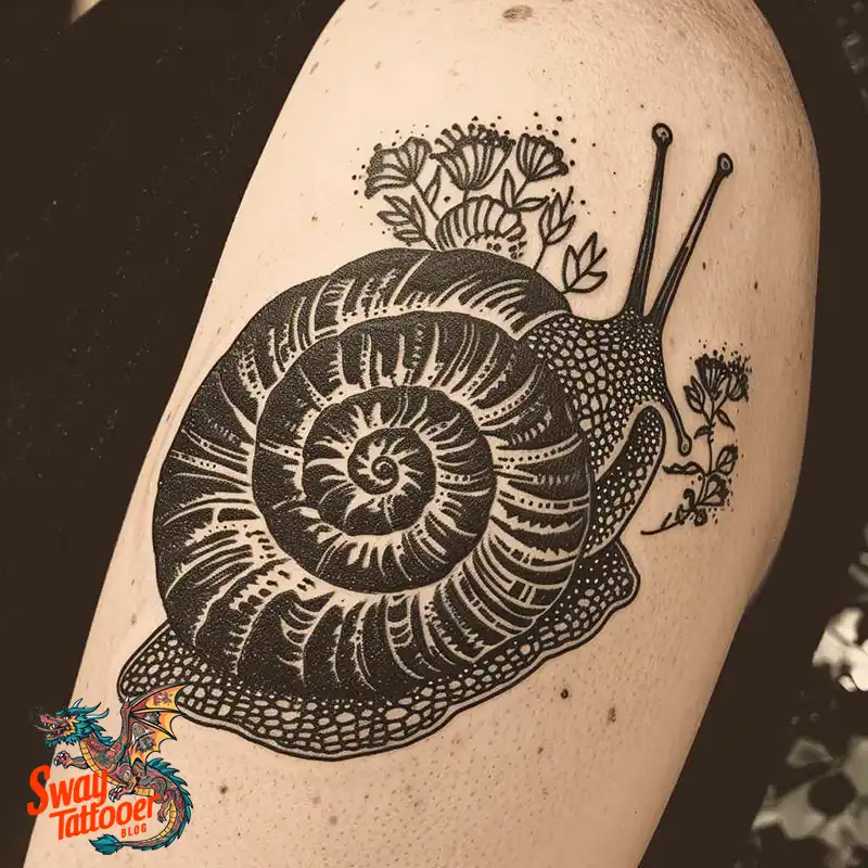 150 Snail Tattoo Design Ideas: Slow and Steady Art Trend 121 snail tattoo