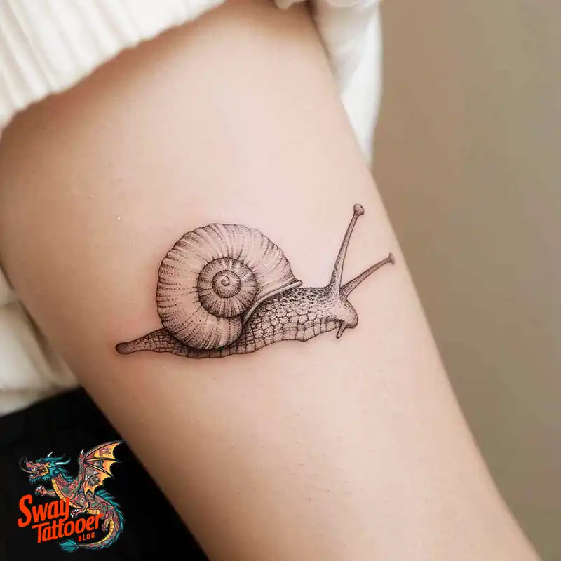 150 Snail Tattoo Design Ideas: Slow and Steady Art Trend 112 snail tattoo